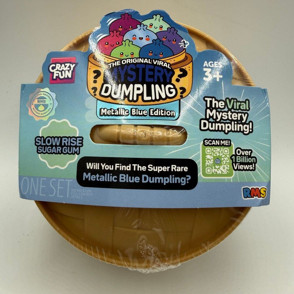RMS - The Original Mystery Dumpling: Blue Metallic Edition NEW Slow Rise Squishy